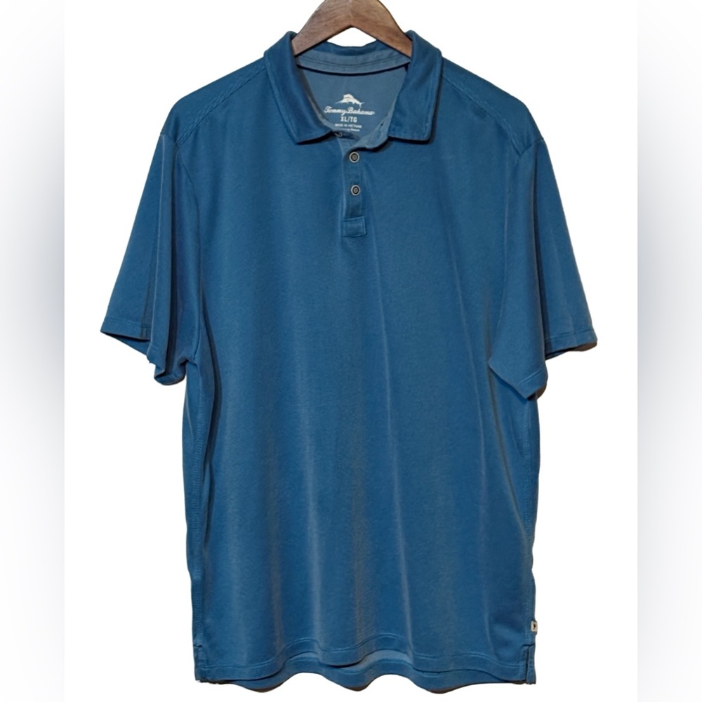 Title: 🌊 Tommy Bahama XL Luxe Polo Shirt • Blue Modal Blend 🐠